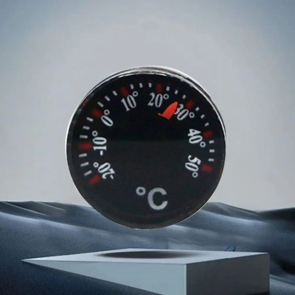 Practical Mini Circular Thermometer Plastic Scale Measurement Dial Thermometer Waterproof 20mm High Accuracy Thermometer Outdoor