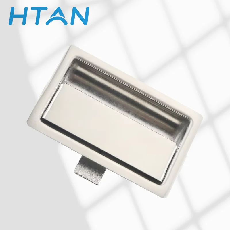 Miniature Stainless Steel Square Flat Box Lock for Industrial Electrical Cabinet Door Toolbox Embedded Panel Lock