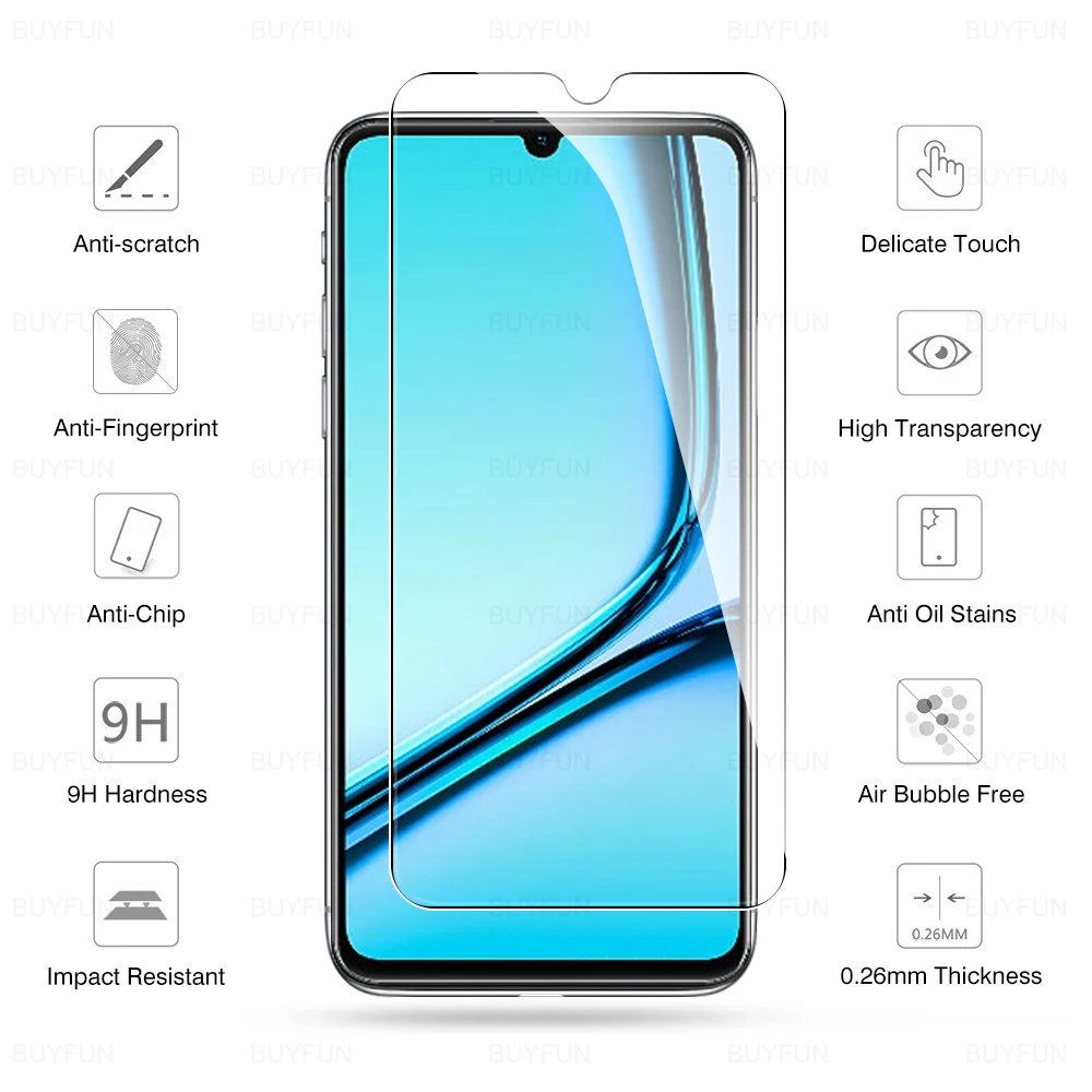 2in1 Case Tempered Glass For Oppo Realme Note 50 4G Camera Protector Opo appo Realmy Realmi Note50 RealmeNote50 Protective Film