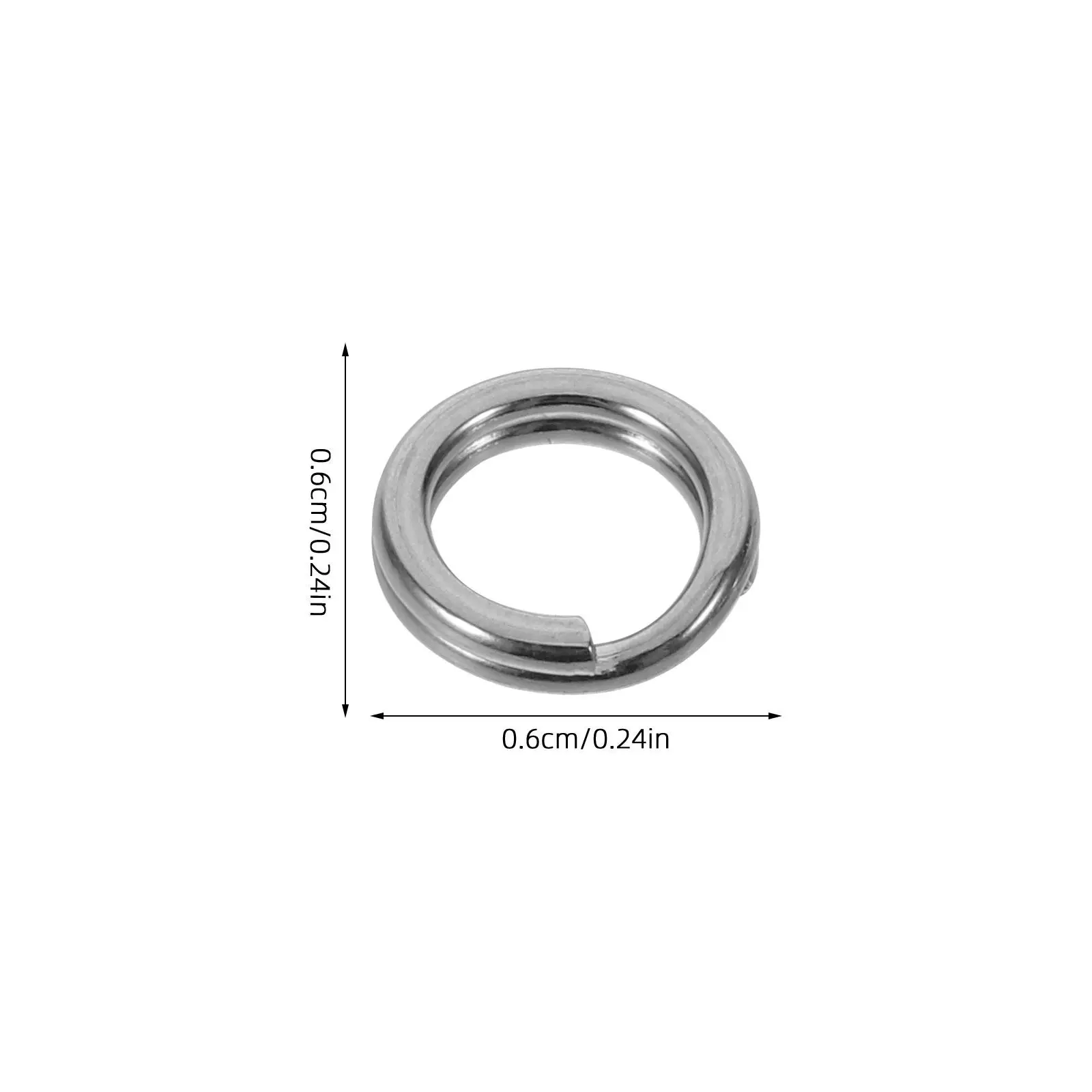 40Pcs Stainless Steel Jump Rings Open Split Connectors for Keychain Making Jewelry Repair Bracelet Necklace DIY Craft