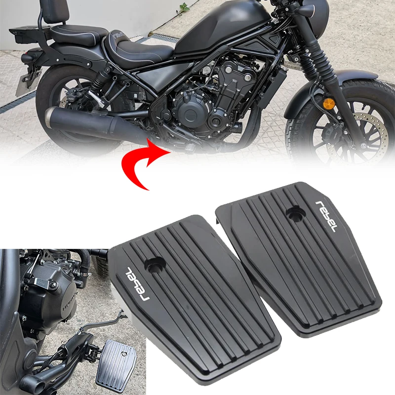 

Fit For Honda CMX500 Rebel CMX 300 2017-2023 Motorcycle Aluminum Foot Rests Footrest Billet Wide Foot Pegs Pedals Rest Footpegs