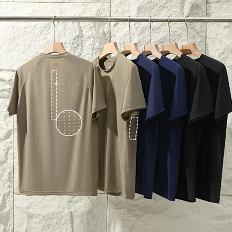 

Мужская футболка Qui Dry 3D Tailored Slim Fit с круглым вырезом, дышащая, охлаждающая, для активного отдыха, серия Busin