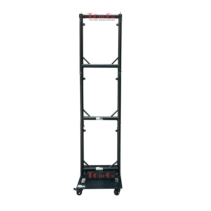 3-Module Black Aluminum Modular U-Frame Truss for Moving Head Stage Lights