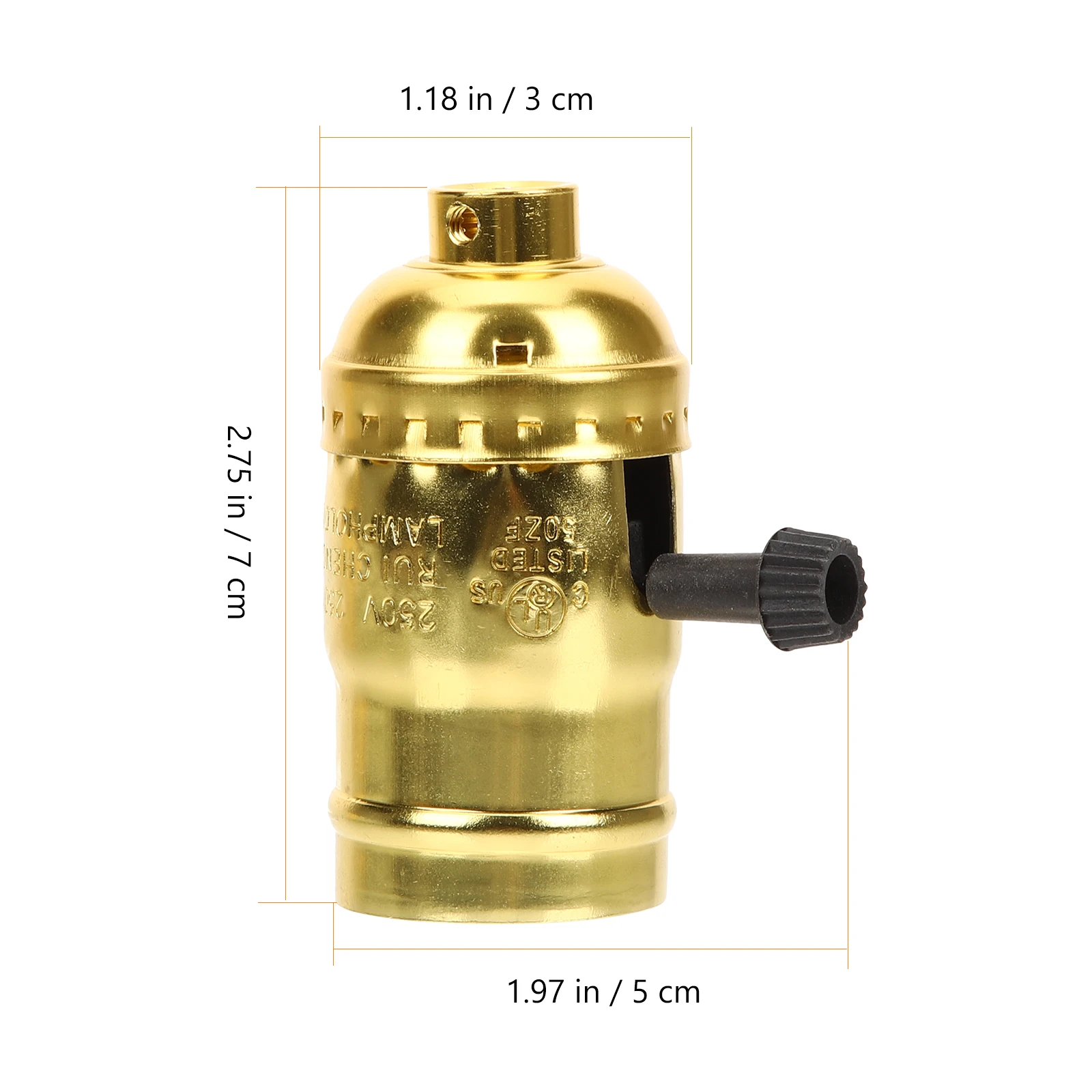

4Pcs Antique Bronze Aluminum Light Socket E27 Base Vintage Lamp Holder For Diy Lighting Projects
