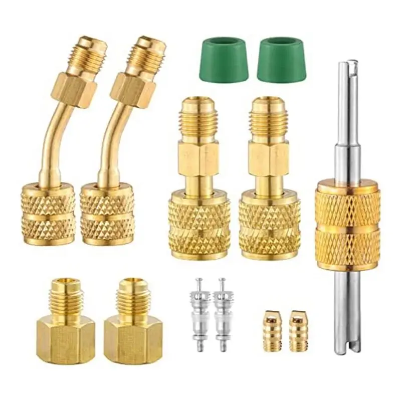 

Адаптеры ABLK R410A для мини-сплит-систем, сменные, с вакуумным зарядным портом R410A, соединитель 5/16 дюйма (гнездо) на 1/4 дюйма (штекер) для систем ОВКВ