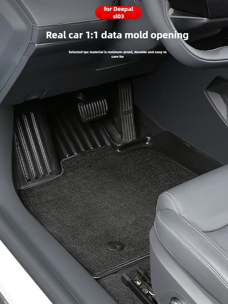

For Changan Deepal SL03 2022 2023 2024 2025 Car Foot Pad Front and Rear Row Fully Surrounded Floor Mats TPE Waterproof Car Mat