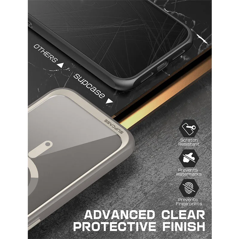 SUPCASE For iPhone 15 Pro Case 6.1 inch (2023) UB Mag Series Premium Hybrid Protective Clear Case Compatible with MagSafe