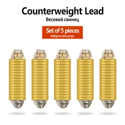 5PCS Weight Changeable Loading Lead Fishing Sinker Counterweight Lead Fish Sinker Fine-tune Counterweight Fishing Accessories