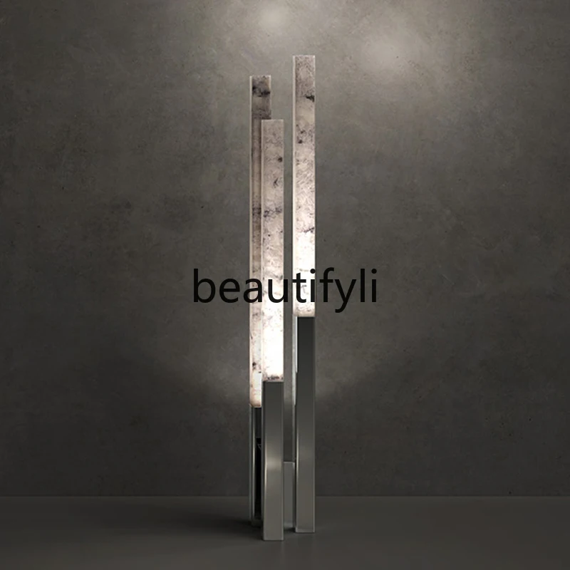

New stainless steel, floor lamp is now loaned, simple designer model room, sales office, living room lamps