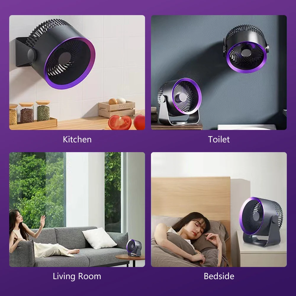 4000mah Multifunction Electric Fan  Rechargeable air circulation Stand Fans Summer Cooling Camping fan Portable air conditioner