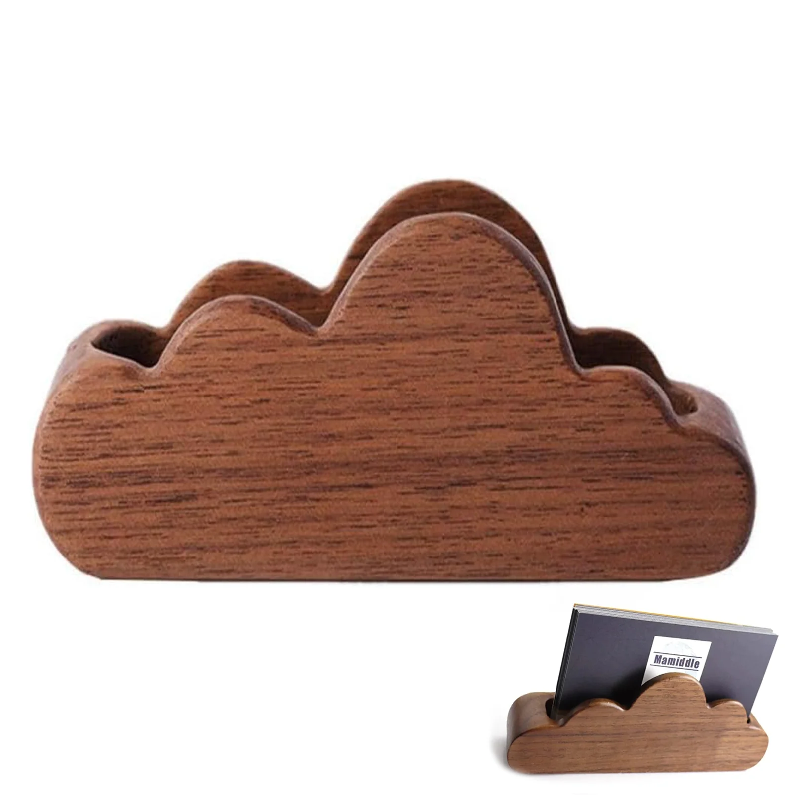 Cloud Bussiness Card Holder, Wood Business Card Display Holder, Desk Card Messages Crafts