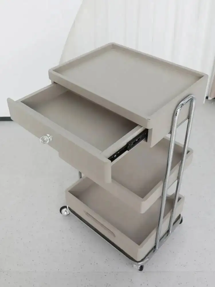 Beauty Barbershop Multifunction Salon Trolley with Wheels Sofa Beside Salon Trolley Carrello Attrezzi Beauty Furniture HYST