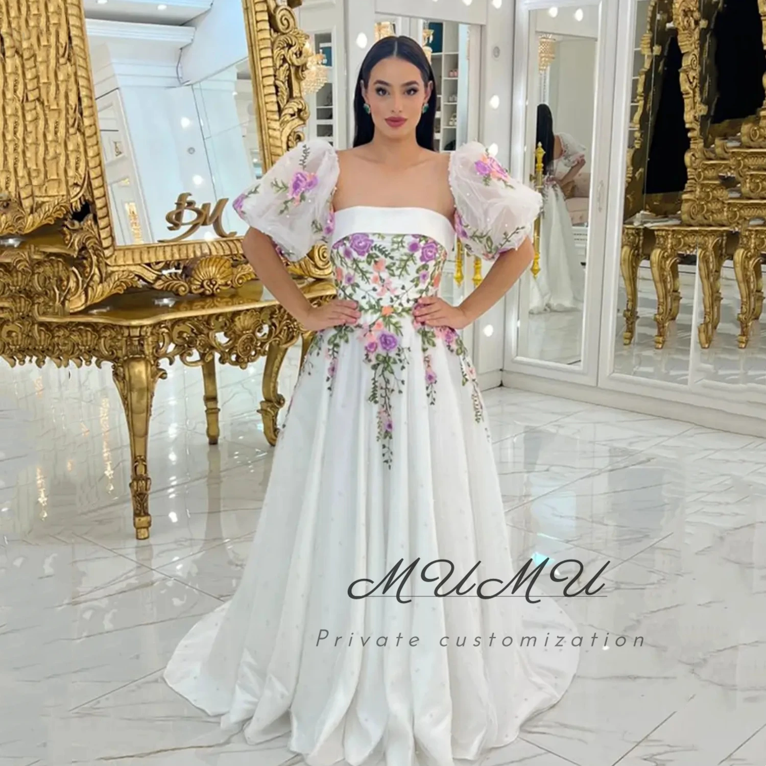 

MuMu Customized Prom Dress فساتين سهرة Luxurious Women's Evening Dresses for Special Occasions Платье Вечернее White Party Gala