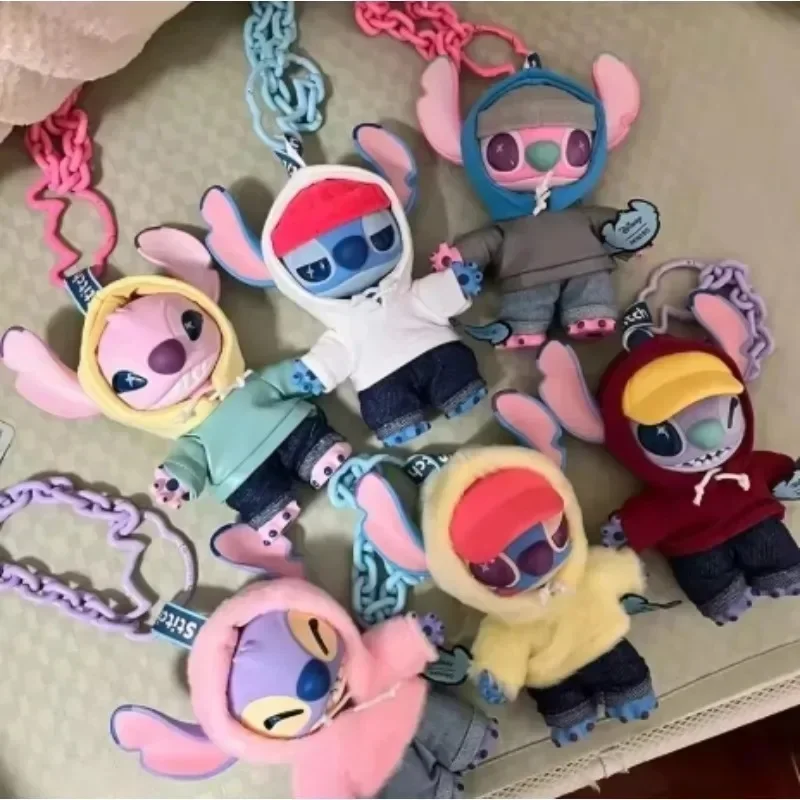 

Disney 2025 blind box Stitch Gen Z Street Series Blind Box Vinyl Plush Desktop Decoration Pendant Street Stitch Surprise Gifts