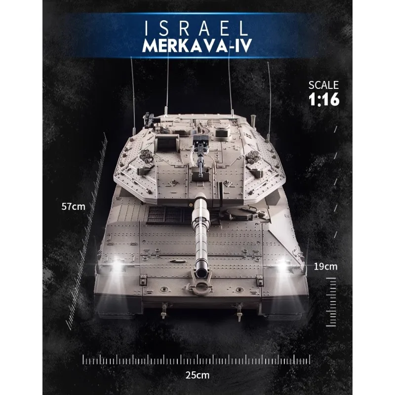 Henglong RC Czołg 1/16 Metalowy Gąsienicowy Pojazd Bojowy Terenowy Symulacja Wojskowy Elektryczny Zdalnie Sterowany Model Czołgu Zabawka Prezent