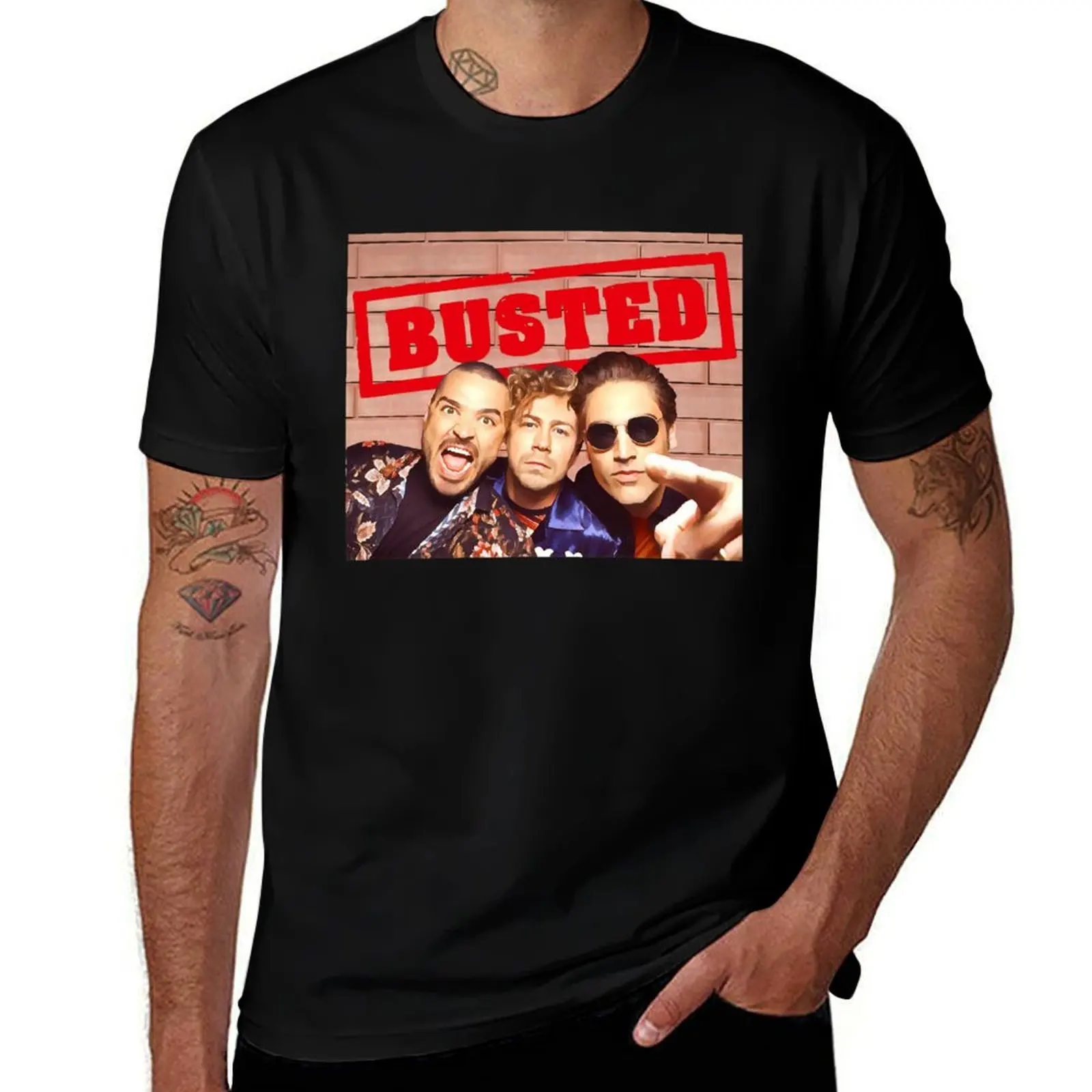 

Busted band design T-Shirt anime t shirts for man man tshirt