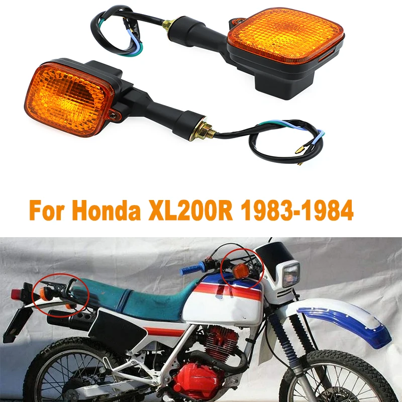 For Honda XL200R XL 200R Repro Motorcycle Front Rear Turn Signal Light Indicator Winker Flashing Signal Lamp LED Tail Stop Light