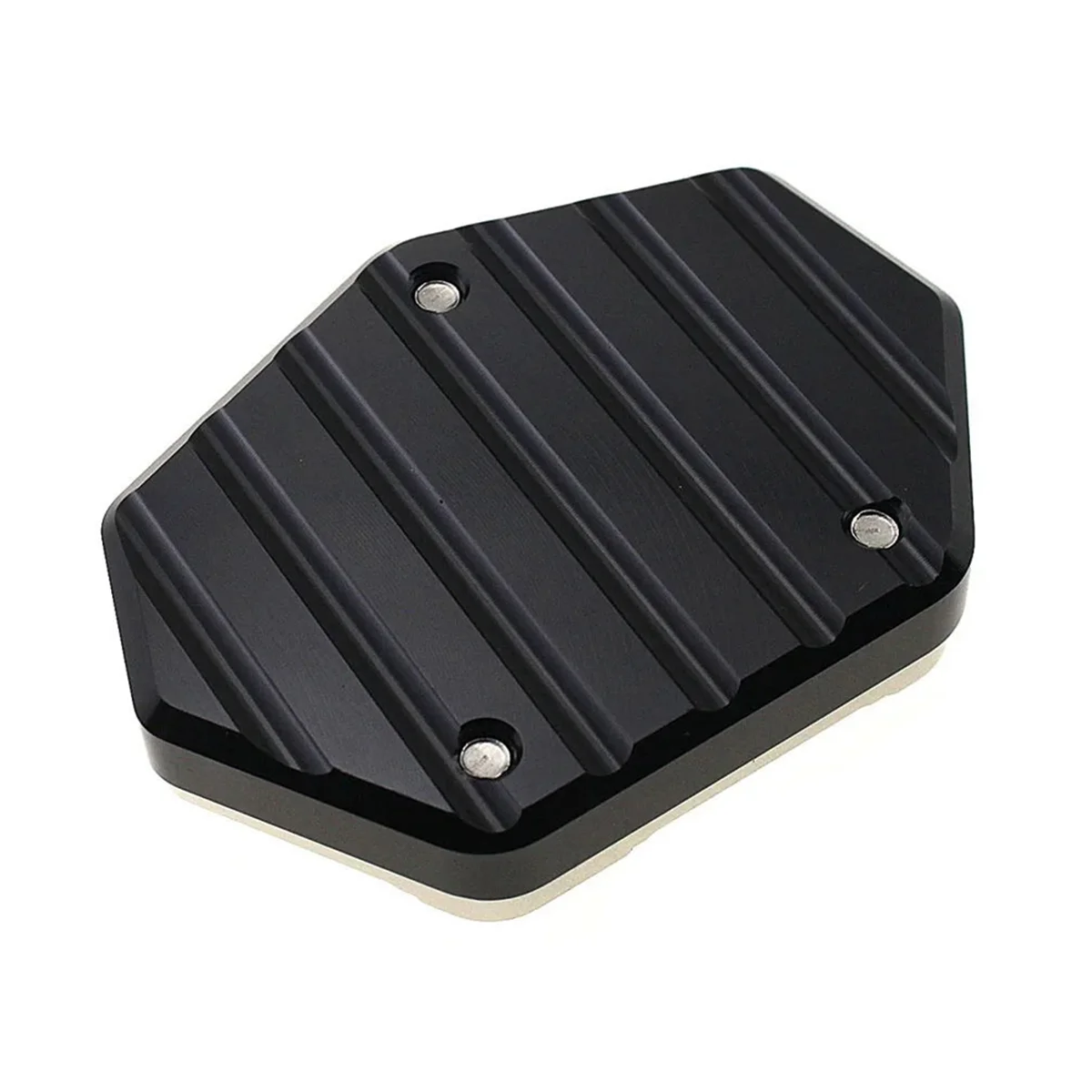 Motorcycle Kickstand Extension Plate Foot Side Stand Enlarge Pad for TV800 800SCS(Black)