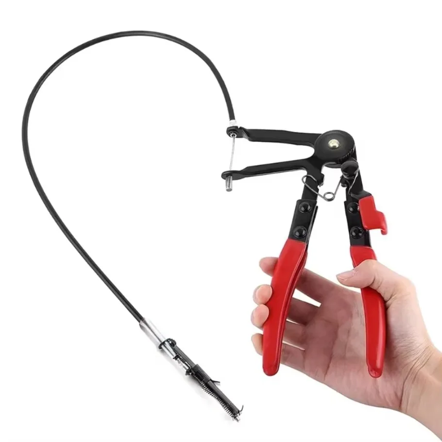 24inches Car Hose Clamp Ring Plier Clip Set Flexible Cable Plier Swivel Jaw Tool Remover Auto Hand Tool 1pc