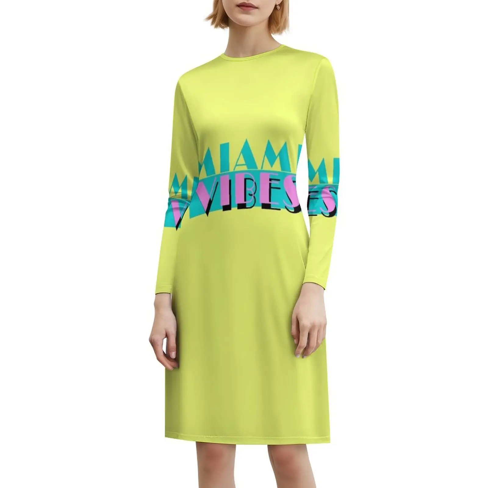 فستان Miami Vibes الكلاسيكي البوهيمي بأكمام منتفخة أو خيارات بدون أكمام للنساء فستان Miami Vibes Miami Vice مرحبًا بكم في Miami #6