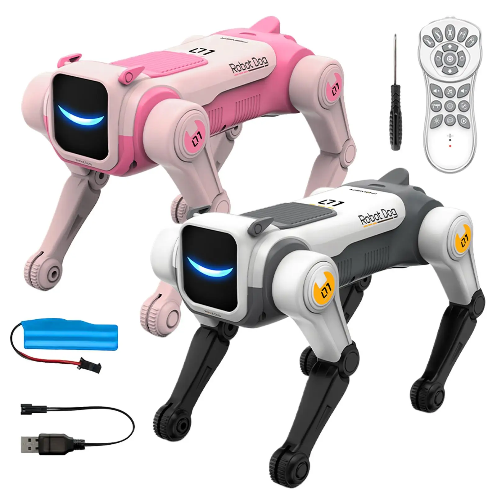 AI Dog Robot Voice Activated 2.4GHz Remote Control Smart Puppy Robot For Kids Aged 6 Learning Education Entertainment Education