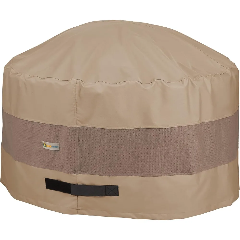 

Элегантный водонепроницаемый чехол для круглой костровой чаши диаметром 34 дюйма с герметичными швами, предотвращающими проникновение воды.