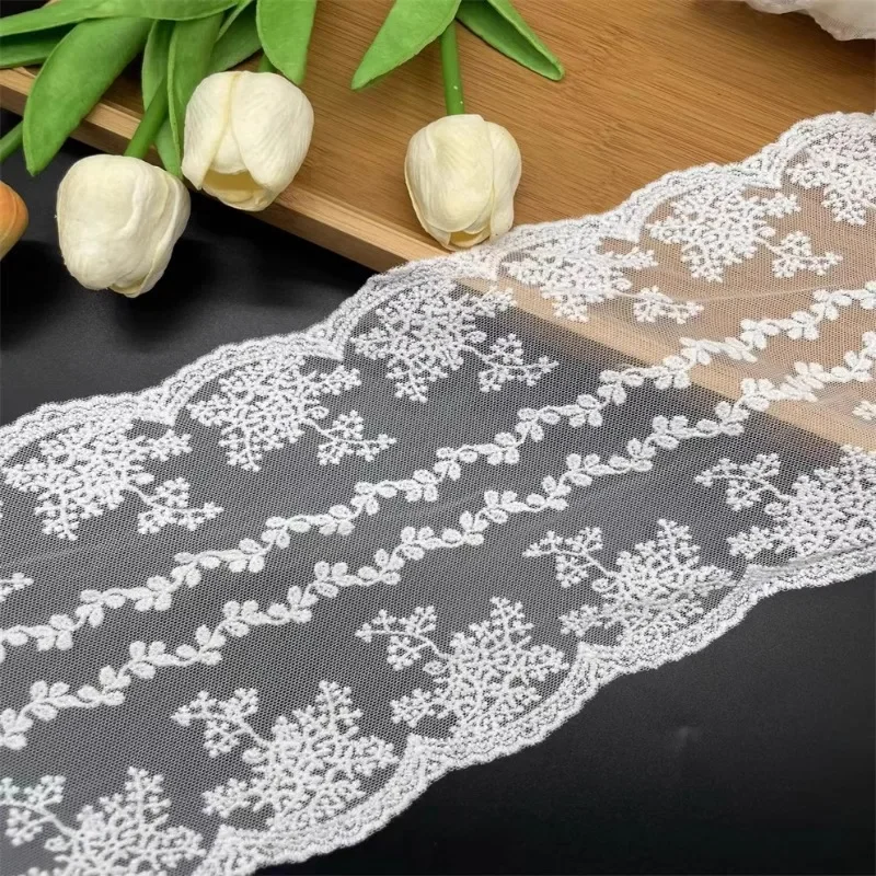 African lace fabric 2024 high quality 1yard bilateral water-soluble mesh embroidery DIY clothing wedding tablecloth decorative