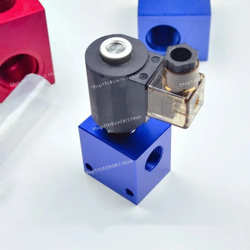 2 Way 2 Position Cartridge Solenoid Valve DHF SV LSV 08 10 12 16 DC12V DC24V AC220V Normally Open Normally Closed Hydraulic