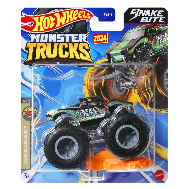 Original Hot Wheels Car Monster Trucks 1:64 Diecast Toys for Boys Bone Shaker Tiger Sharker Dodge Ram Van Humvee Birthday Gift