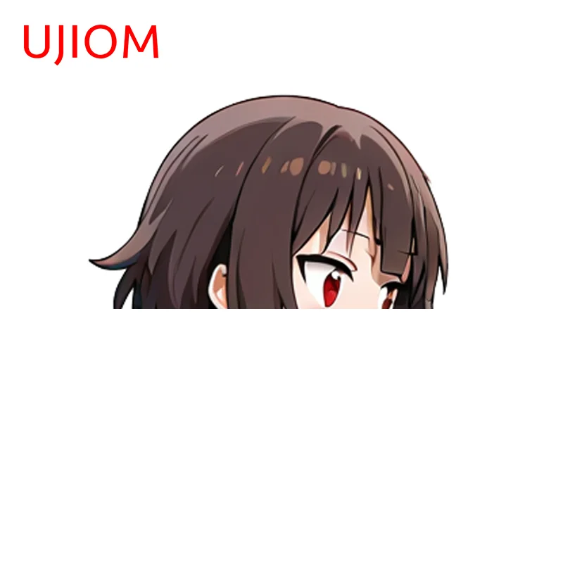 UJIOM Megumin Wall Sticker Standing Posture Waterproof Scratch-Proof Wardrobe Vinyl Decal Bathroom Wallpaper Home Decor
