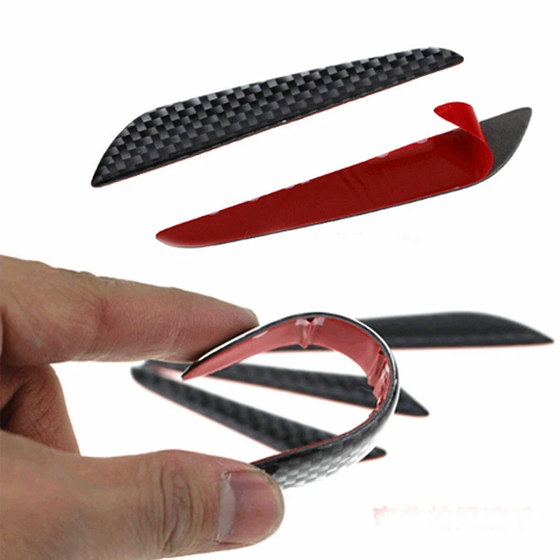 4x المضادة للتصادم تقليم مكافحة فرك r الباب واقي للحواف قطاع خدش حامي باب السيارة واقي للحواف s صب حماية الكربون الألياف #6