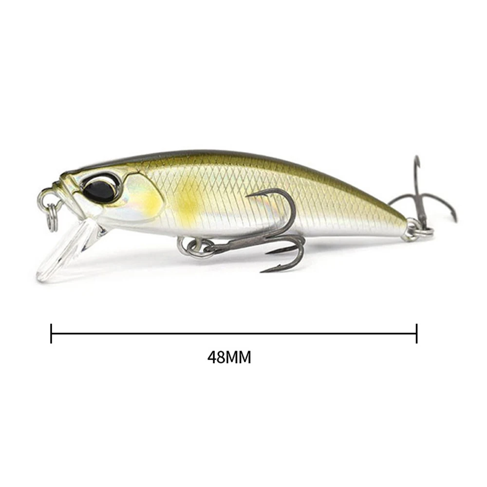 4.8cm 6.5g Fishing Lure Micro Minnow Wobbler Long Cast Sinking Trolling Jerkbait Swimbait Artificial Hard Bait Trout Bass Bait