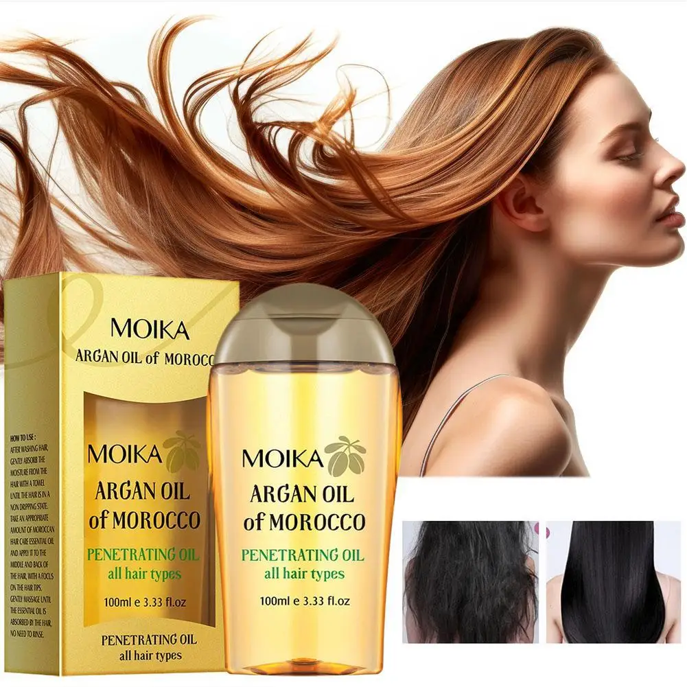 Argan Oil Of Morocco Hair Oil Hair Care Scalp Essential Oil For Repairing Dry Damage Hair Treatment Strength Renewing Hair Oil