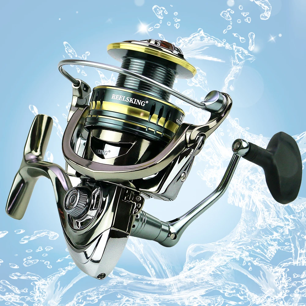 

Fishing Reel Stainless Steel BB Spinning Wheel 5.5:1 Fishing Coil Super Silent Fishing Tackle 1000-7000 Reel for Winter Fishing
