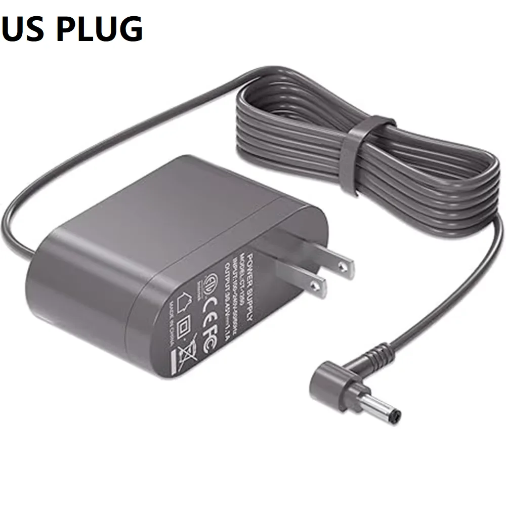 30.45V Replacement Power Adapter Charger FOR Dyson V10 V11 Cordless Vacuum Cleaner EU US Plug 5.6FT Long Cable