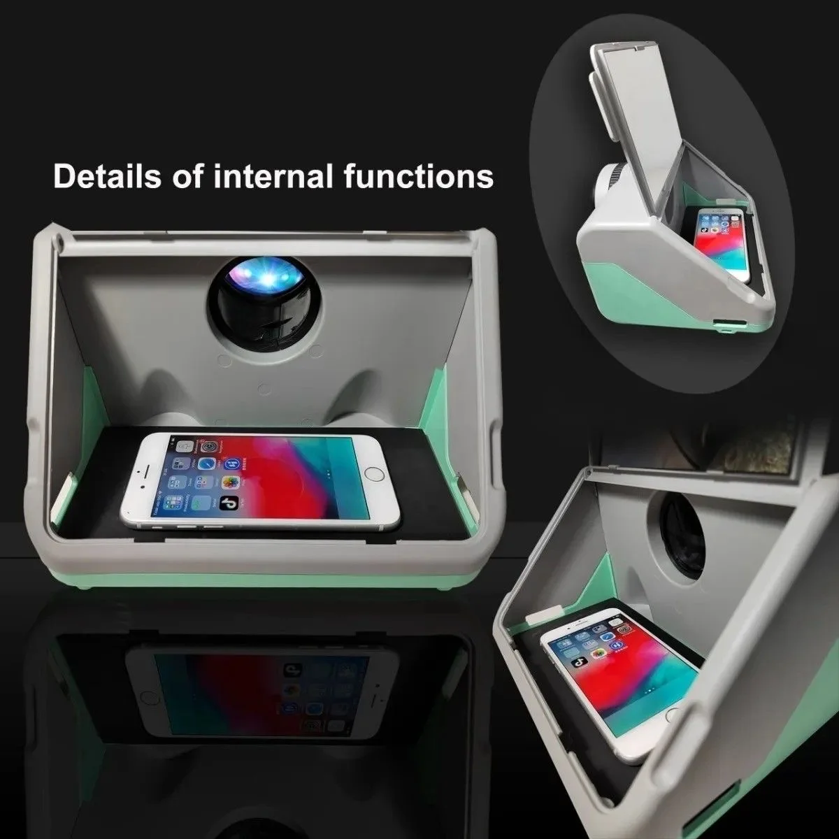 Simple mobile phone projector, video projector, integrated children's magnifying screen amplifier, projector, bedroom compact