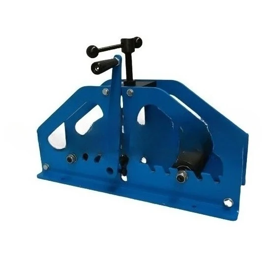 Manual three-roll pipe bending machine, steel pipe bending machine, all-steel structure