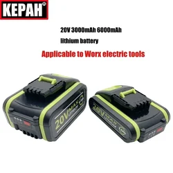 Bateria litowa 3Ah 6Ah 20V do wiertarki elektrycznej Worx, szlifierki WA3641 WG629E WG546E WU268 WX678 WX550.9 WX5502 WX550 worx Tools