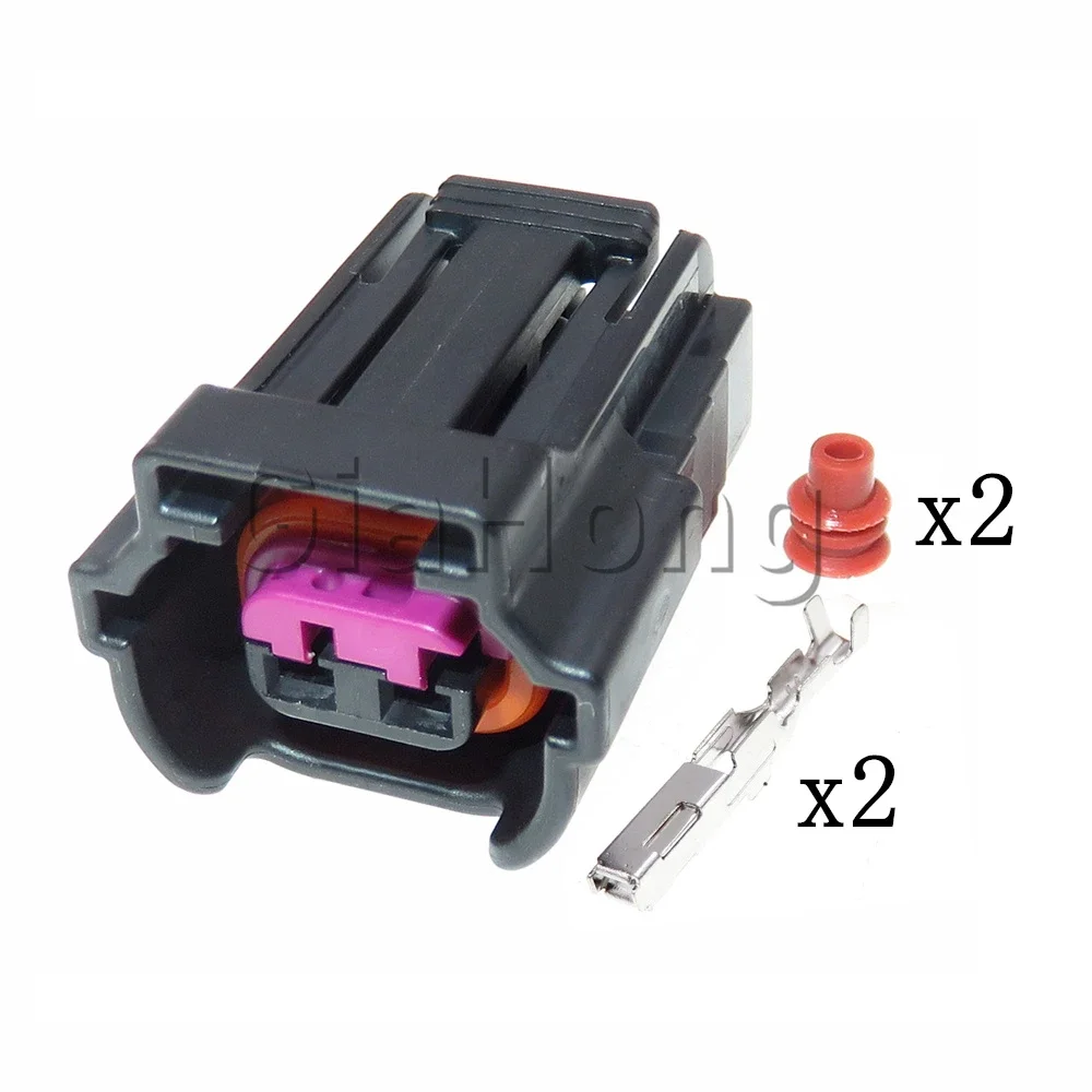 1 Set 2 Ways Electrical Socket 6189-6872 8E0973722 Car Fuel Nozzle Wiring Waterproof Connector AC Assembly For VW Audi