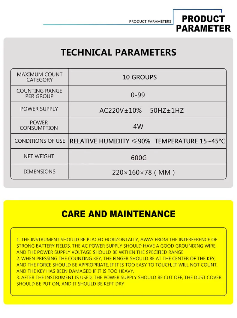 Hemocytomètre compteur de Classification des cellules sanguines JSQA comptage manuel des cellules sanguines blanches pour animaux de compagnie 220V