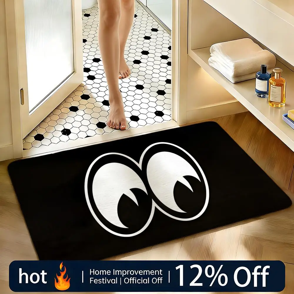 Soft Absorbent Non-Slip Rug Brand Mooneyes Floor Mat Home Decor Doormat Bedroom Floor Mat Shower Carpet