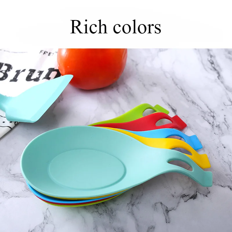 Silicone Shelving Pad Kitchen Utensils Placement Pad Thermal Insulation Creative Spoon Taste Plate Pad Easy Cleaning Table Mat