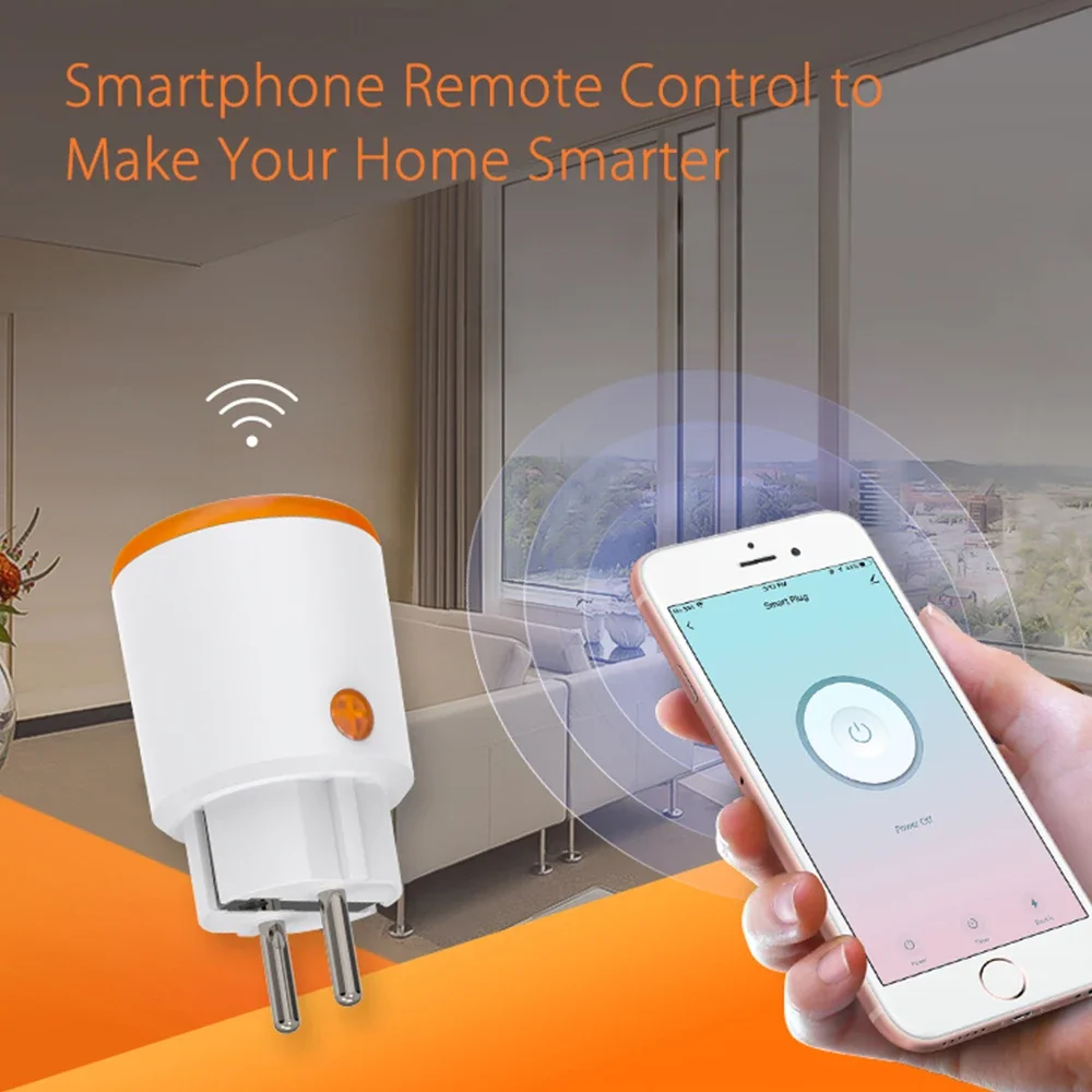Haozee Tuya Smart Zigbee Plug Socket 3680W 16A Power Energy Monitoring Timer Switch EU Outlet Home Assistant Zigbee2mqtt