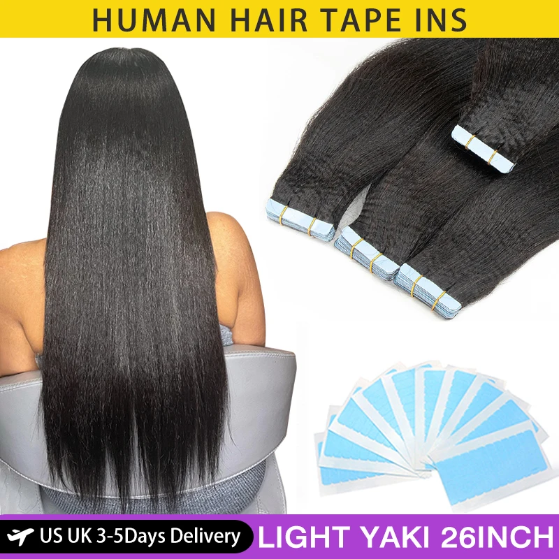 MRS HAIR Light Yaki Tape In Hair Extensions