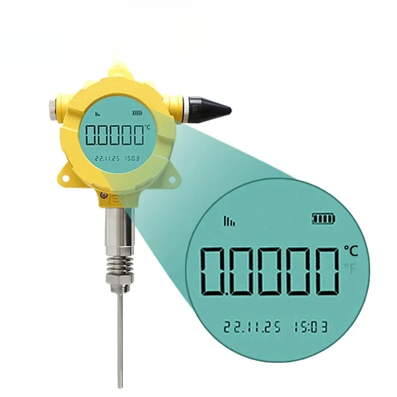 Vendite calde Holykell IP68 Trasmettitore di temperatura wireless impermeabile 4g LORA con display LCD