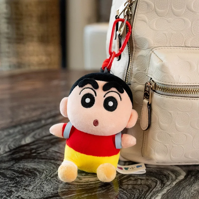 Joli Crayon Shin-chan poupée pendentif mignon Waniyama abeille tortue Crayon Shin-chan peluches peluche Anime sac à dos pendentif cadeau fille