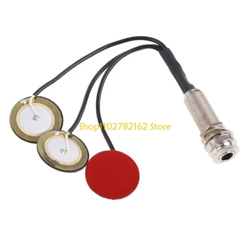 547B Piezo Contact Microphone 3 Transducer Pickups with end pin Diamond Grade