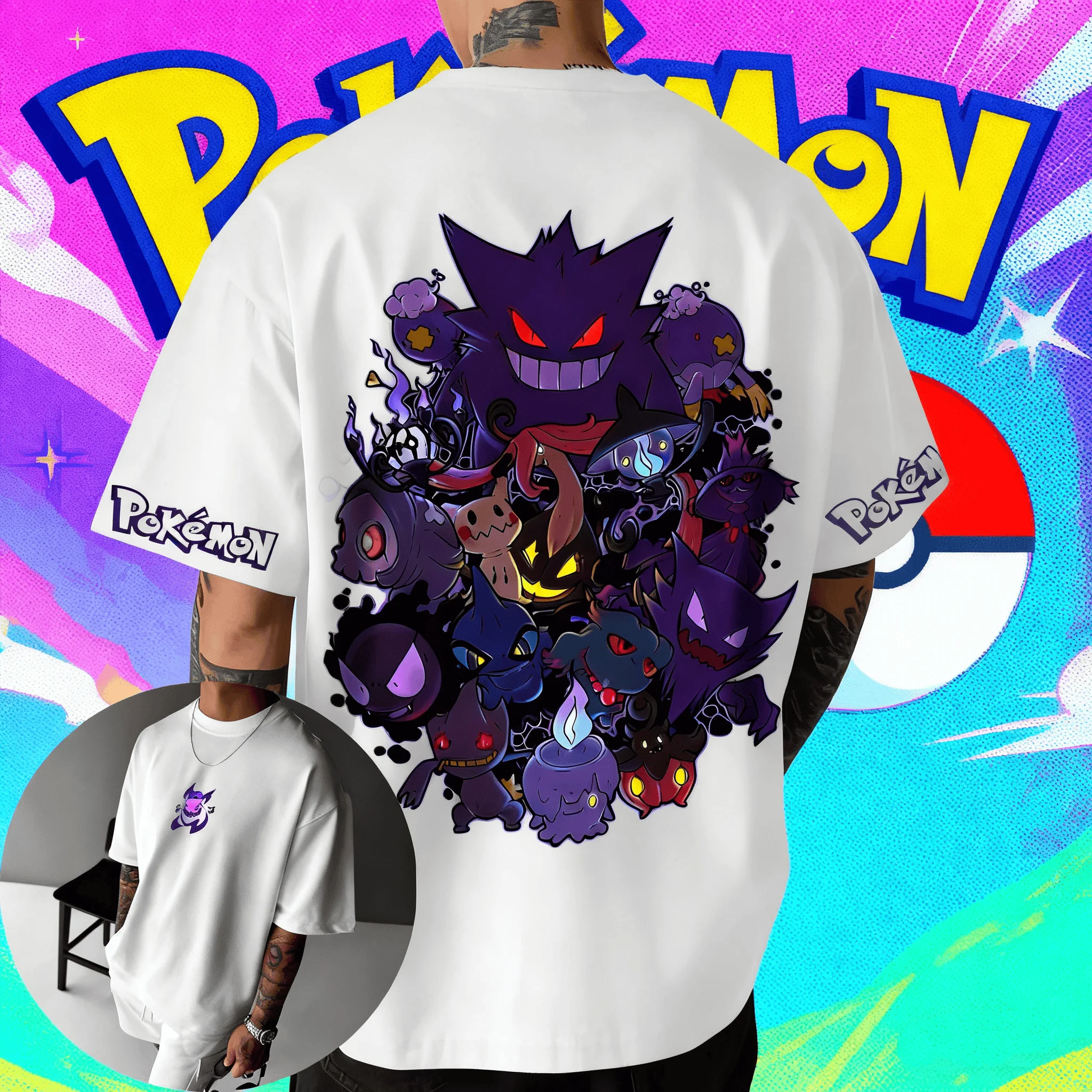 anime-pok-e-mon-personagem-geng-gui-camiseta-2025-outono-inverno-novo-estilo-para-homens-mulheres-hip-hop-moda-solta-algodao-camiseta