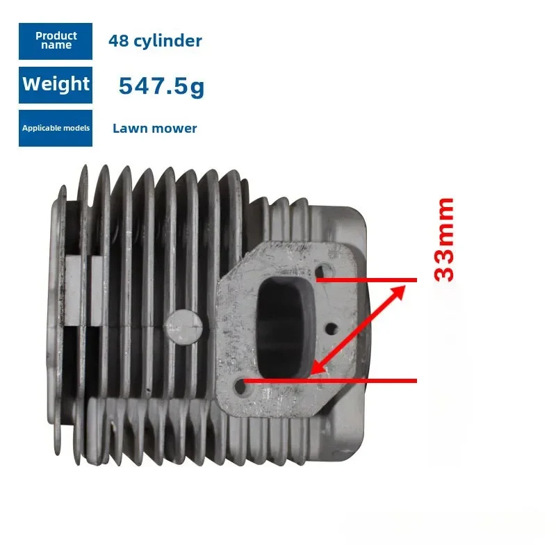 33MM Cylinder Kit for Snow Blower KS865 EB650 EB865 IE48F IE48 Compatible Replacement Cylinder Compatible Accessory