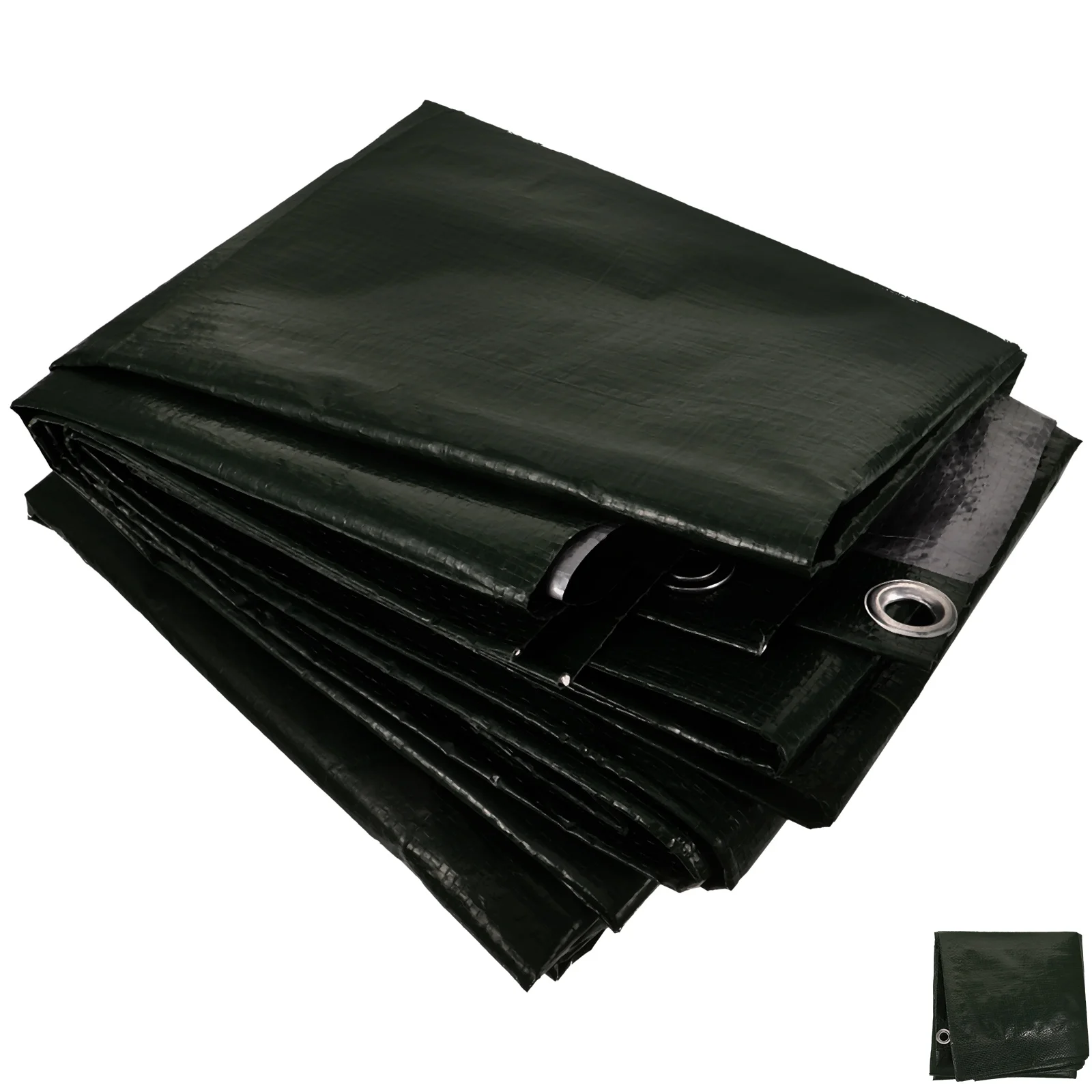 

Heavy Duty Waterproof Pe Tarp Durable Shade Cloth Large Outdoor Cover Buttonhole for Lawn Patio Vehicle Flower